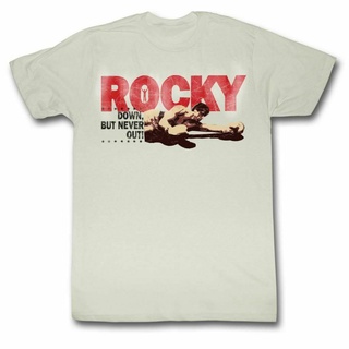 เสื้อวินเทจชาย - ที่กําหนดเองบุรุษ Top Rocky Downbut ไม่เคยออกฮิปฮอปร็อค Tshirt