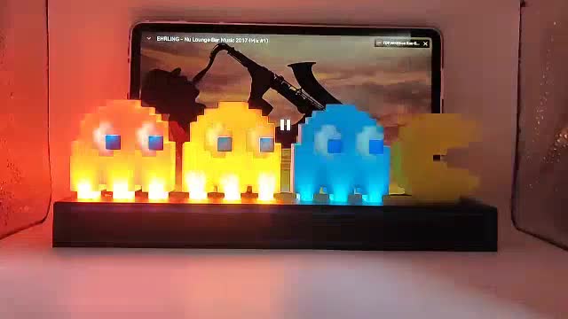 PacMan Icon Light เปลี่ยนไฟตามเสียง | Shopee Thailand