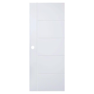 External door UPVC DOOR AZLE MD-6 80X200 cm. WHITE Door frame Door window ประตูภายนอก ประตูภายนอก UPVC AZLE MD-6 80x200