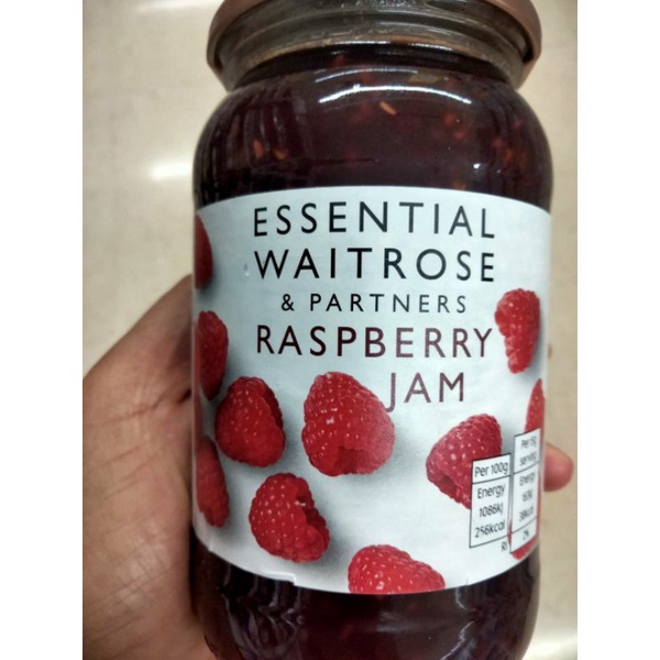 Essential Waitrose Raspberry jam แยม ราสพ์เบอร์รี่ เวทโทรส 454กรัม ราคา ...