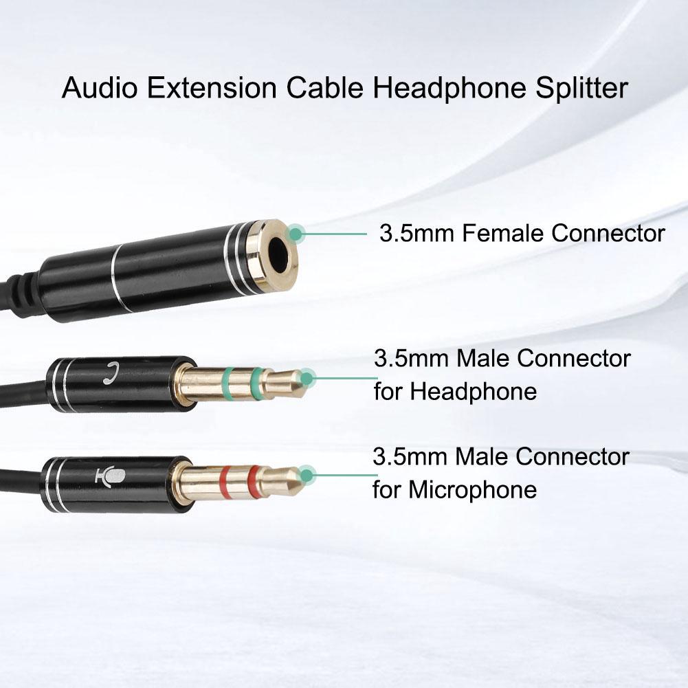 อะแดปเตอร์ 3.5 มม. Female to Male Audio Extension Cable Earphone