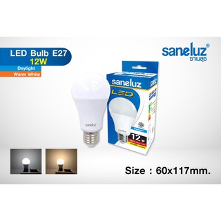 หลอดไฟ LED E27 Bulb 12 W Daylight/wromwhite  แอลอีดี