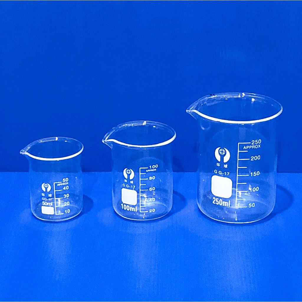 ภาพหน้าปกสินค้าบีกเกอร์ แก้ว ขนาด 50ml, 100ml and 250ml Glass Beaker (Borosilicate Glass) จากร้าน titanosilicate บน Shopee