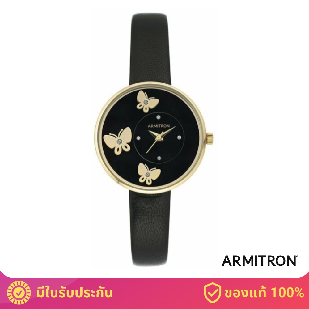 armitron-ar75-5753bkgpbk-p21-นาฬิกาข้อมือผู้หญิง-สีดำ