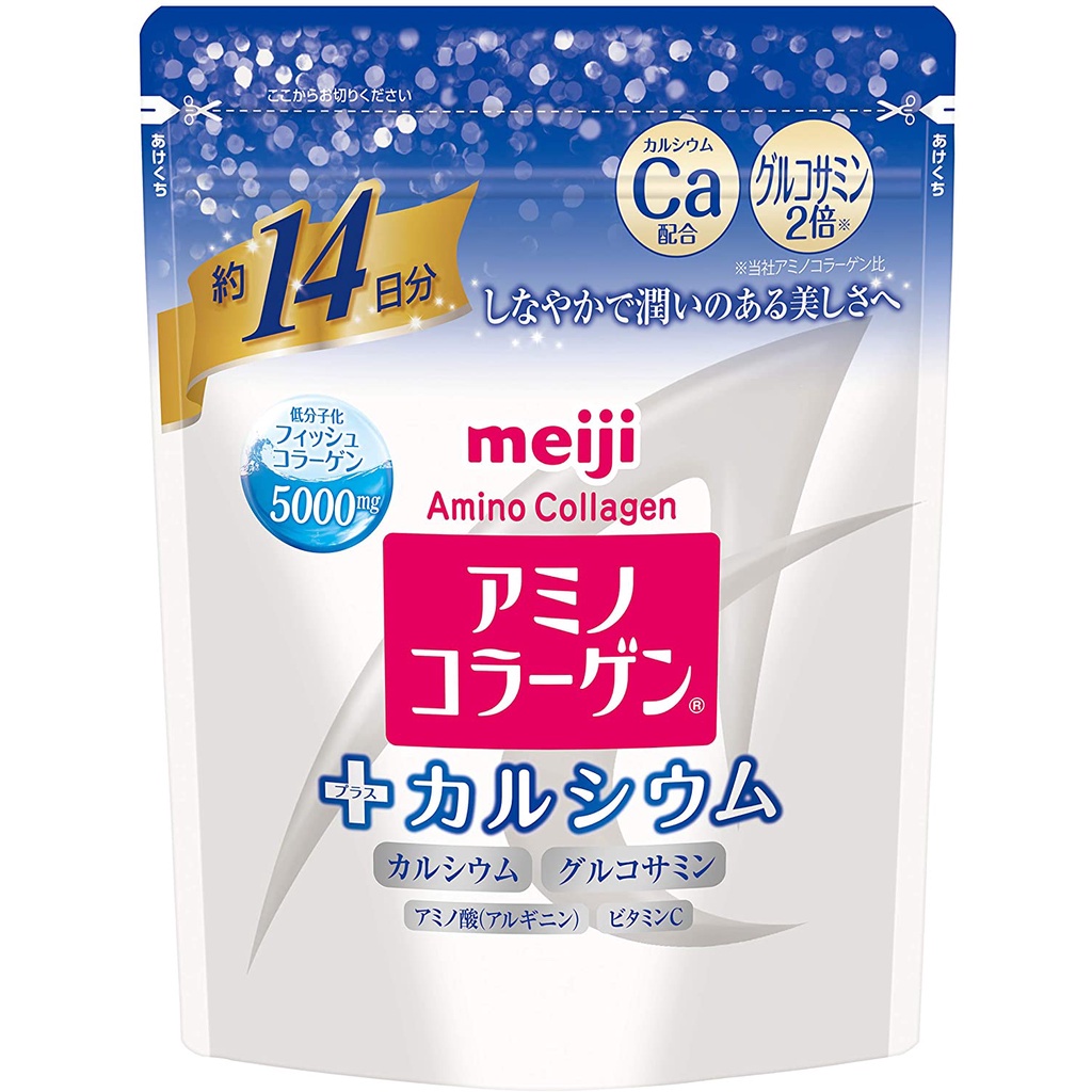 ส่งตรงจากญี่ปุ่น-meiji-amino-collagen-plus-แคลเซียม-14-วัน-98-กรัม