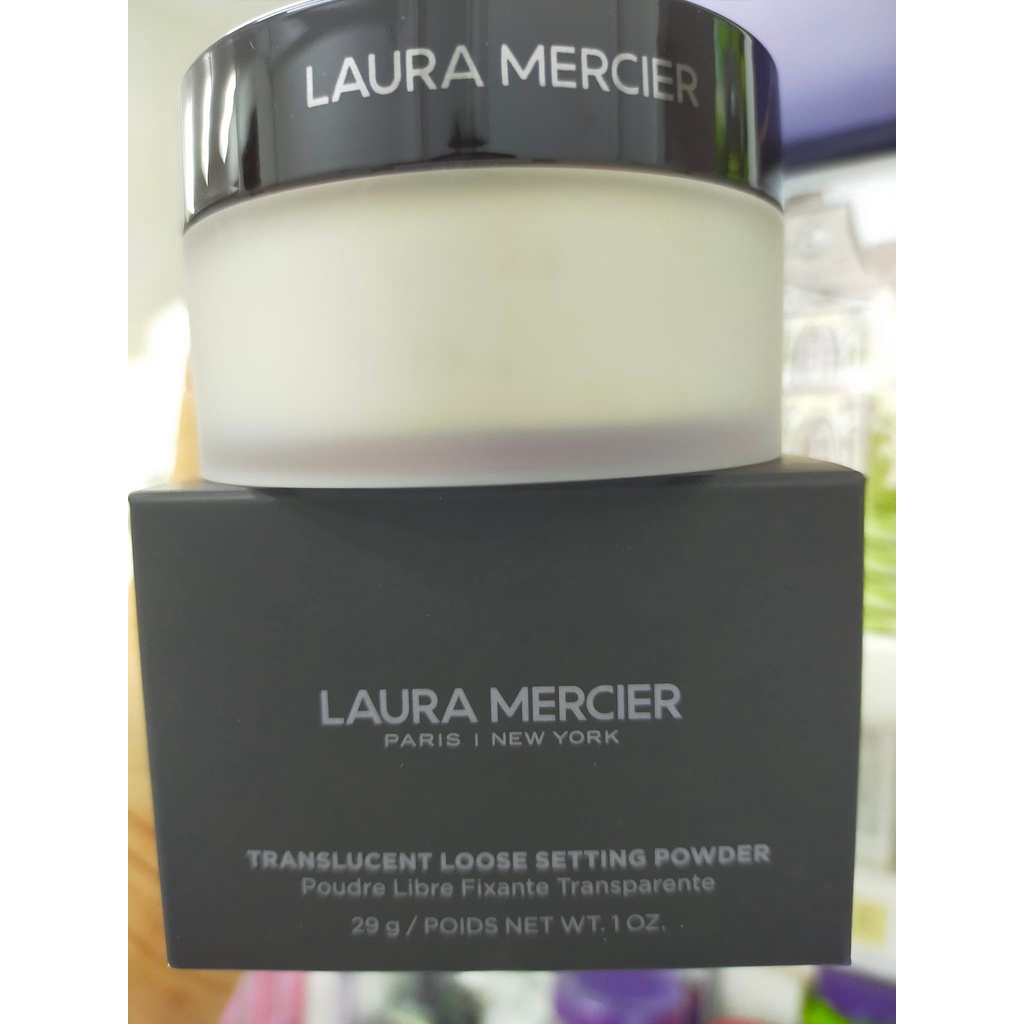 1 กระปุก 29 กรัม มีกล่อง Laura Mercier loose setting translucent ลอร่า