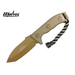 มีดใบตาย Microtech Currahee Tanto Fixed Blade Knife Tan Blade (103-1TA)