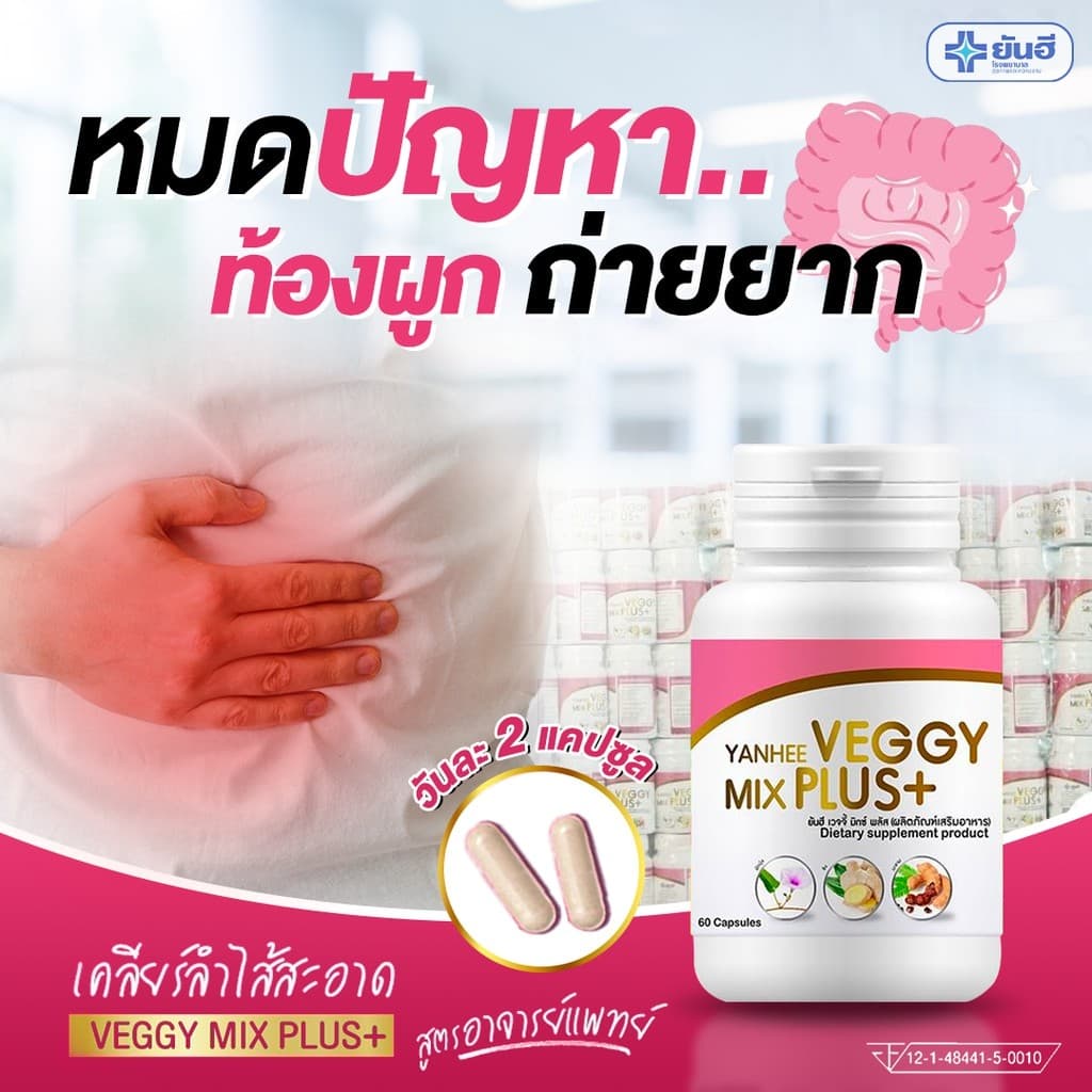 สูตรคุณหมอ-พร้อมส่ง-ของแท้-ดีท็อกซ์-ยันฮี-detox-yanhee-detox-ล้างลำไส้-yanhee-veggy-mix-plus-สูตรเฉพาะยันฮีเท่านั้น-ป