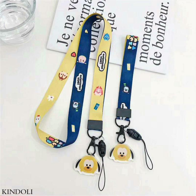 ภาพขนาดย่อของสินค้าDisney Chip n Dale Goofy Design Lanyard Mobile Phone Key Tag Camera Neck Strapเชือกเส้นเล็กสายคล้องคอ