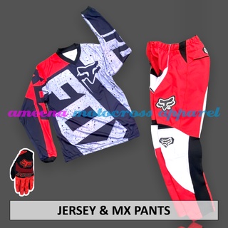Lokal Jerseyset - Jersey Set Trail - Motocross Jersey &amp; Pants - Trabas Jersey - MX Cross Suit Jersey - One Set Jersey &amp; Pants - เสื้อเจอร์ซีย์ท้องถิ่น - Cordura Pants - FOCT1010-F43