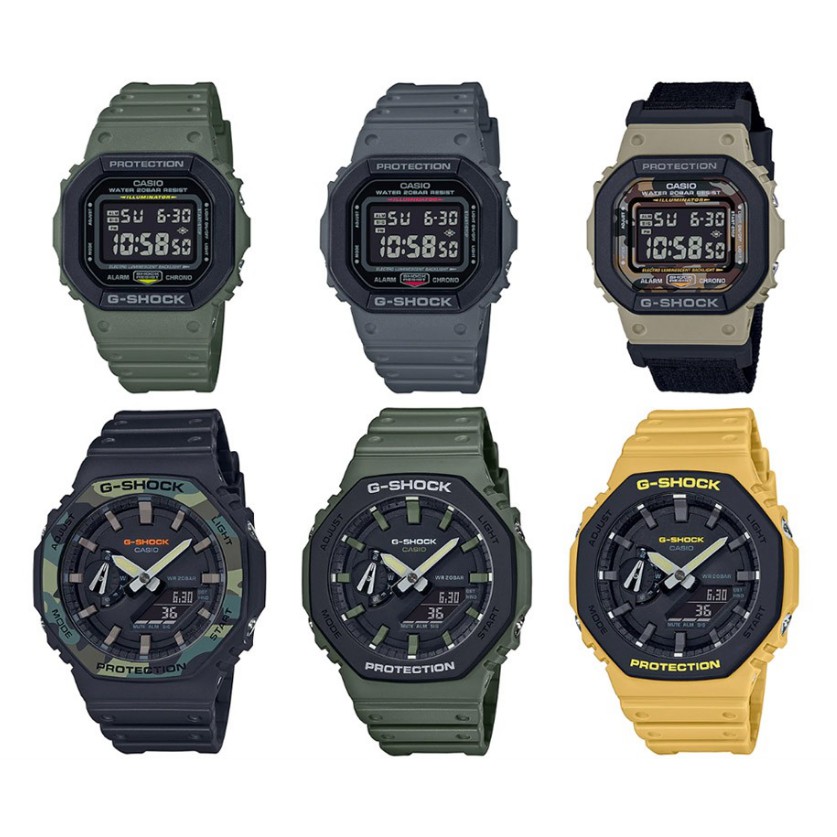 ภาพหน้าปกสินค้าCasio G-Shock นาฬิกาข้อมือผู้ชายรุ่น DW-5610SU,GA-2100SU,GA-2110SU (DW-5610SU-3,DW-5610SUS-5,GA-2110SU-3A,GA-2110SU-9A)