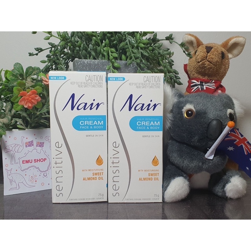 กำจัดขน-nair-hair-removal-face-and-body-ครีมกำจัดขนสูตรอ่อนโยน-ขนาด-75-g-ของแท้-100