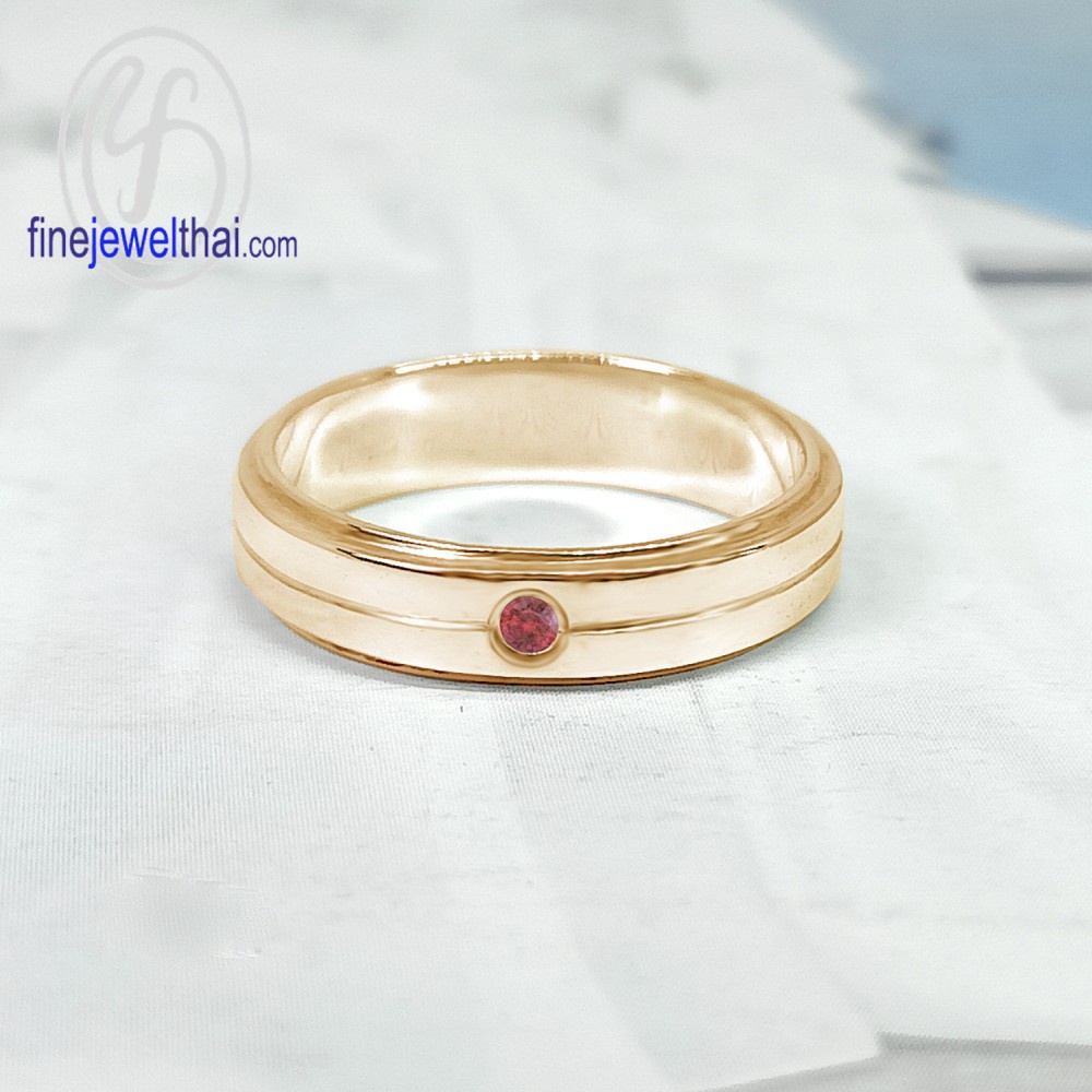 finejewelthai-แหวน-แหวนทับทิม-ทับทิม-แหวนเงินแท้-แหวนพลอย-พลอยแท้-พลอยประจำเดือนเกิด-ruby-silver-ring-r3044rb