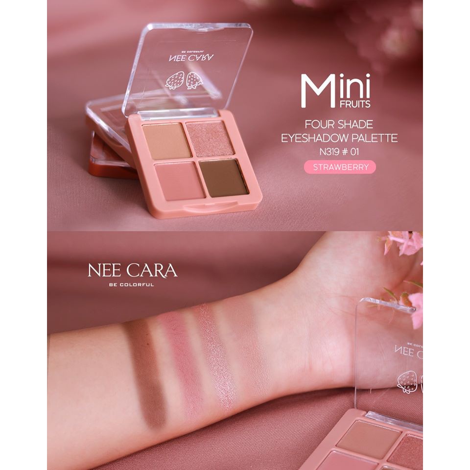 อายแชโดว์-nee-cara-mini-fruits-four-shade-eyeshadow-palette