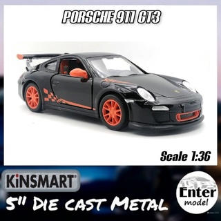 KINSMART โมเดล​รถ​เหล็ก​ เกรด​พรีเมียม​ ลิขสิทธิ์​แท้ PORSCHE​ 911​​ GT3 สเกล 1/36 ยาว 12.5cm