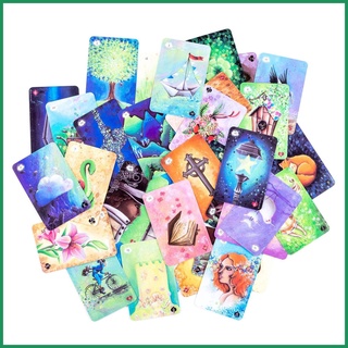 Tanis Lenormand โดย Celia Melesville Spirit of the animals Light Visions ไพ่ทาโรต์ ข้อความจาก Angels oracle aiath ของคุณ