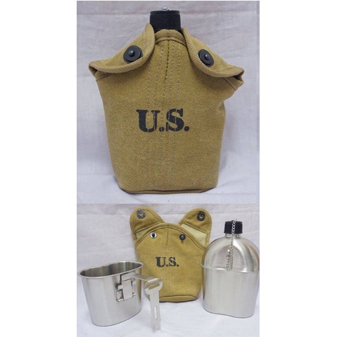 กระติกน้ำ-ทหารอเมริกา-สงครามโลก-ww2-us-army-water-canteen-ร้าน-bkk-militaria