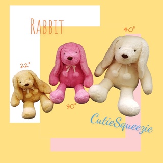 ตุ๊กตากระต่าย (ผ้าแองโกล่่า) Rabbit (Angola) Stuffed Animal