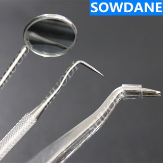 Dental Stainless Steel Exmination Set Dental Mouth Mirror Probe Explorer Tweezer Dentist Oral Examination Instrument Too