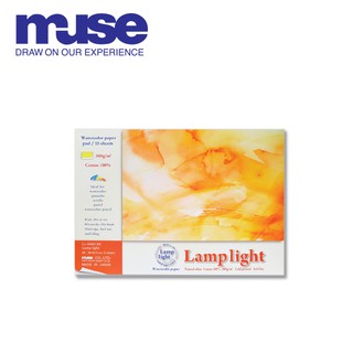 MUSE สมุดสีน้ำ Lamplight 8K (380x265) 300G