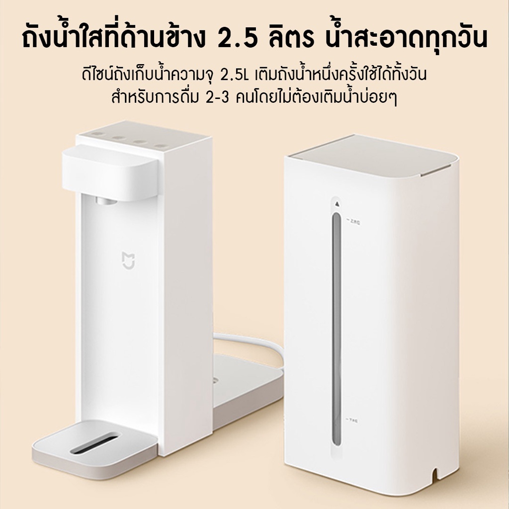 ภาพสินค้าฟรี ปลั๊ก Xiaomi Mijia mi Instant Water Dispenser C1 เครื่องทำน้ำร้อน เครื่องกดน้ำร้อนเย็น จากร้าน greenyfinn บน Shopee ภาพที่ 6