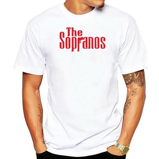 ใหม่ เสื้อยืดลําลอง แขนสั้น พิมพ์ลายโลโก้ The Sopranos Crime Drama TV Series สีดํา แฟชั่นสําหรับผู้ชาย และผู้หญิงS-5XL