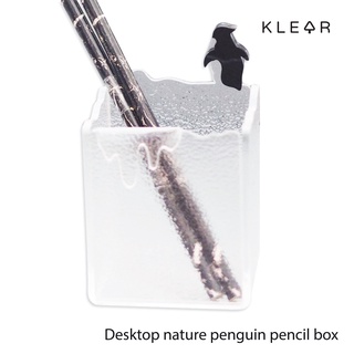 ภาพหน้าปกสินค้าKlearObject Desktop nature penguin pencil box กล่องใส่ปากกา กล่องใส่ดินสอ ที่ใส่เครื่องเขียนตั้งโต๊ะ กล่องอะคริลิค กล่อง ที่เกี่ยวข้อง