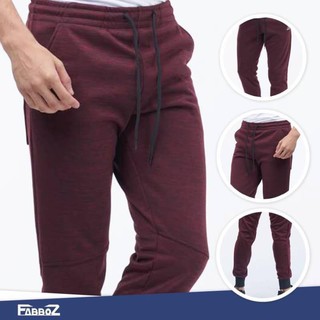 FABBOZ Slim Fit Joggers in Red