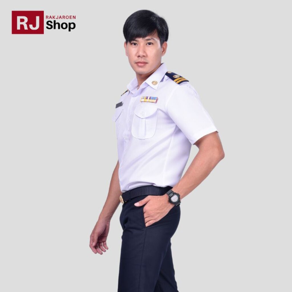 ภาพหน้าปกสินค้าRJ Shop ชุดครูเอกชนชายแขนสั้น (เสื้อ และกางเกง ขายแยกชิ้น) จากร้าน banana.access บน Shopee