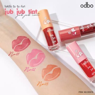 OD576 ODBO JUB JUB TINT โอดีบีโอ จุ๊บ จุ๊บ ทิ้นท์ หลงใหลไปกับลิปทินท์ ลวดลายน่ารักๆ