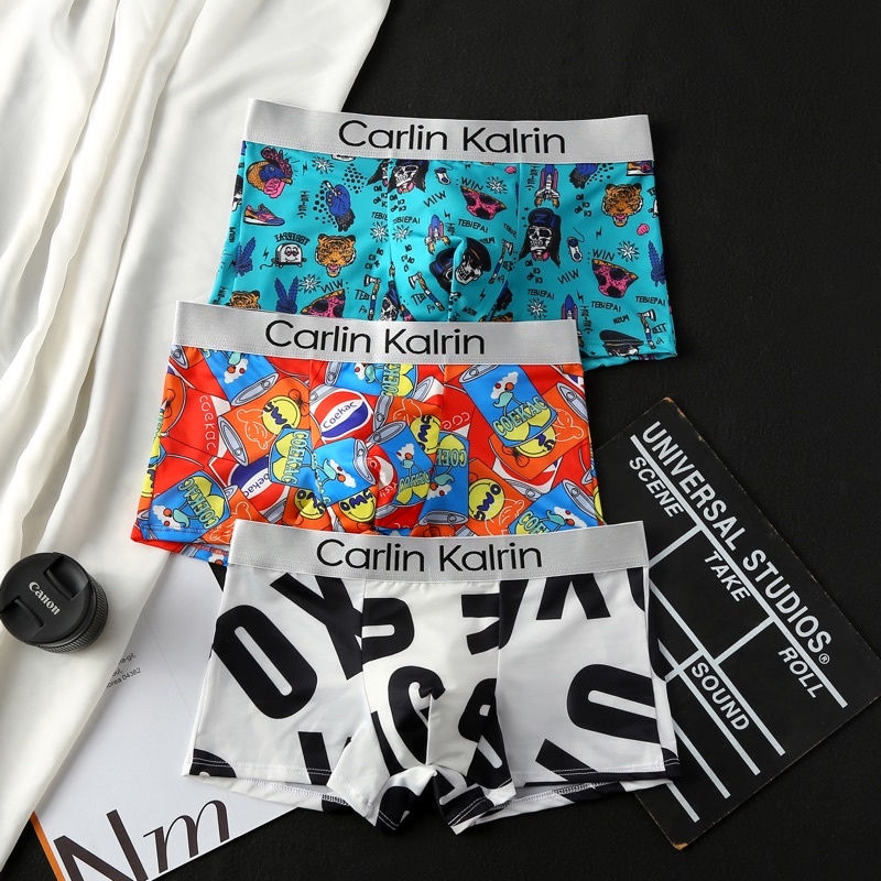 ภาพสินค้าพร้อมส่ง กางเกงในชาย CK Cailan kailan ทรงTrunk (boxerสั้น) ผ้าไนลอน เนื่อผ้าลื่น เนื้อผ้าใส่สบาย จากร้าน ir6v8899sg บน Shopee ภาพที่ 4
