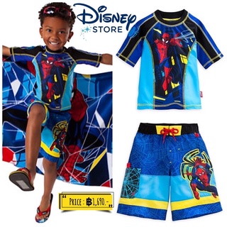 ชุดว่ายน้ำเด็กชาย Spider-Man Rash Guard for Boys ไซส์ 4 ปี ของแท้ Disneystore