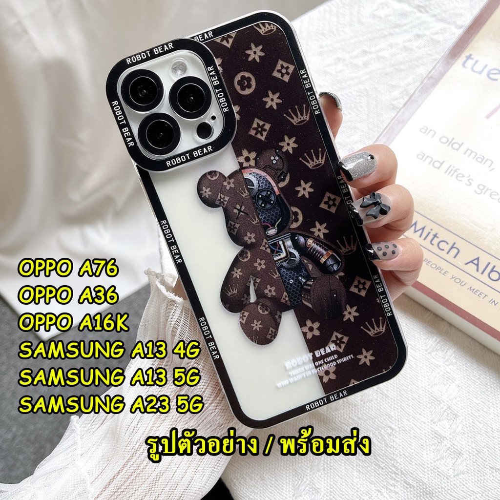 samsung-a13-4g-a13-5g-a23-5g-เคสลาย-bear-oppo-a76-a36-a16k-a53-เคสโทรศัพท์-tpu-แบบนิ่มสำหรับ-s22ultra-039-bear