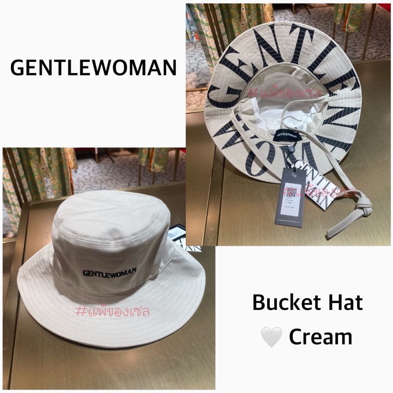 ภาพหน้าปกสินค้าพร้อมส่ง GENTLEWOMAN BUCKET HAT : Cream/ Black จากร้าน tukktaa บน Shopee