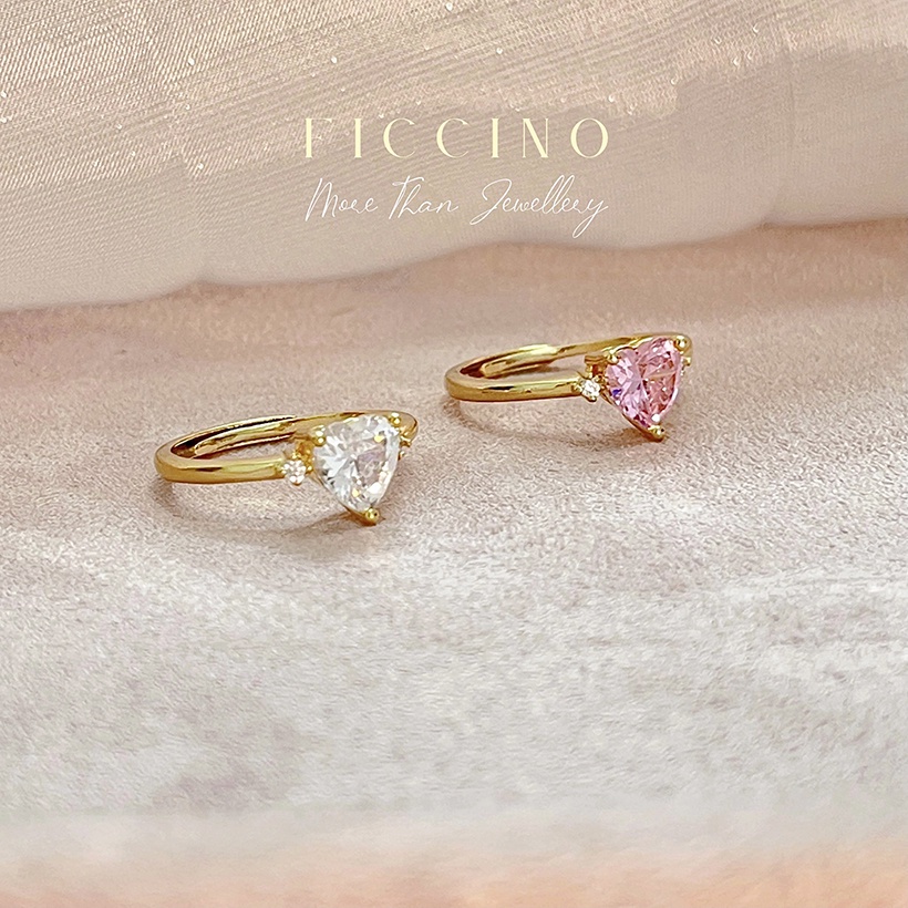 ficcino-แหวนชุบทอง-18k-รูปหัวใจประดับเพทาย-ปรับได้-พรีเมี่ยม-มินิมอล-เครื่องประดับแฟชั่น-สําหรับผู้หญิงวงแหวน