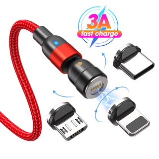 Aufu สายชาร์จแม่เหล็ก Micro USB C ชาร์จเร็ว สําหรับโทรศัพท์มือถือ Android