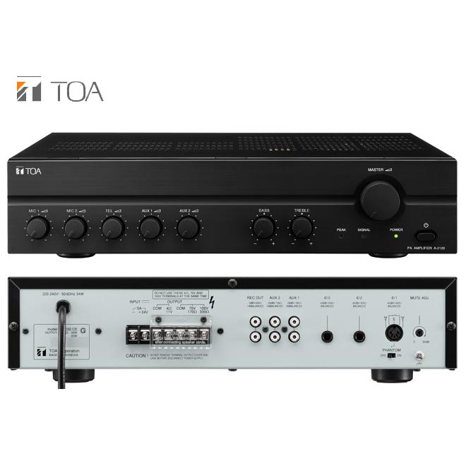 toa-pa-amplifier-240w-selected-5-zones