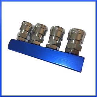 คอปเปอร์4ทางตรง ฐานคอปเปอร์ 1/4 นิ้ว ( Multi Coupler ) สินค้าพร้อมส่ง