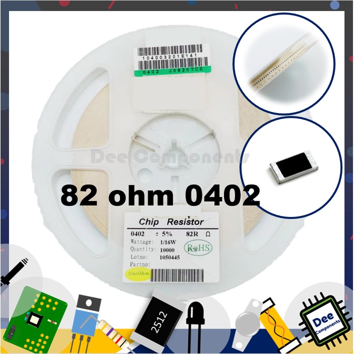 82-ohm-0402-5-62-5-mw-55-c-155-c-0402j0820tce-uni-ohm-1-b3-2-ขายยกแพ็ค-1-แพ็ค-มี-100-ชิ้น