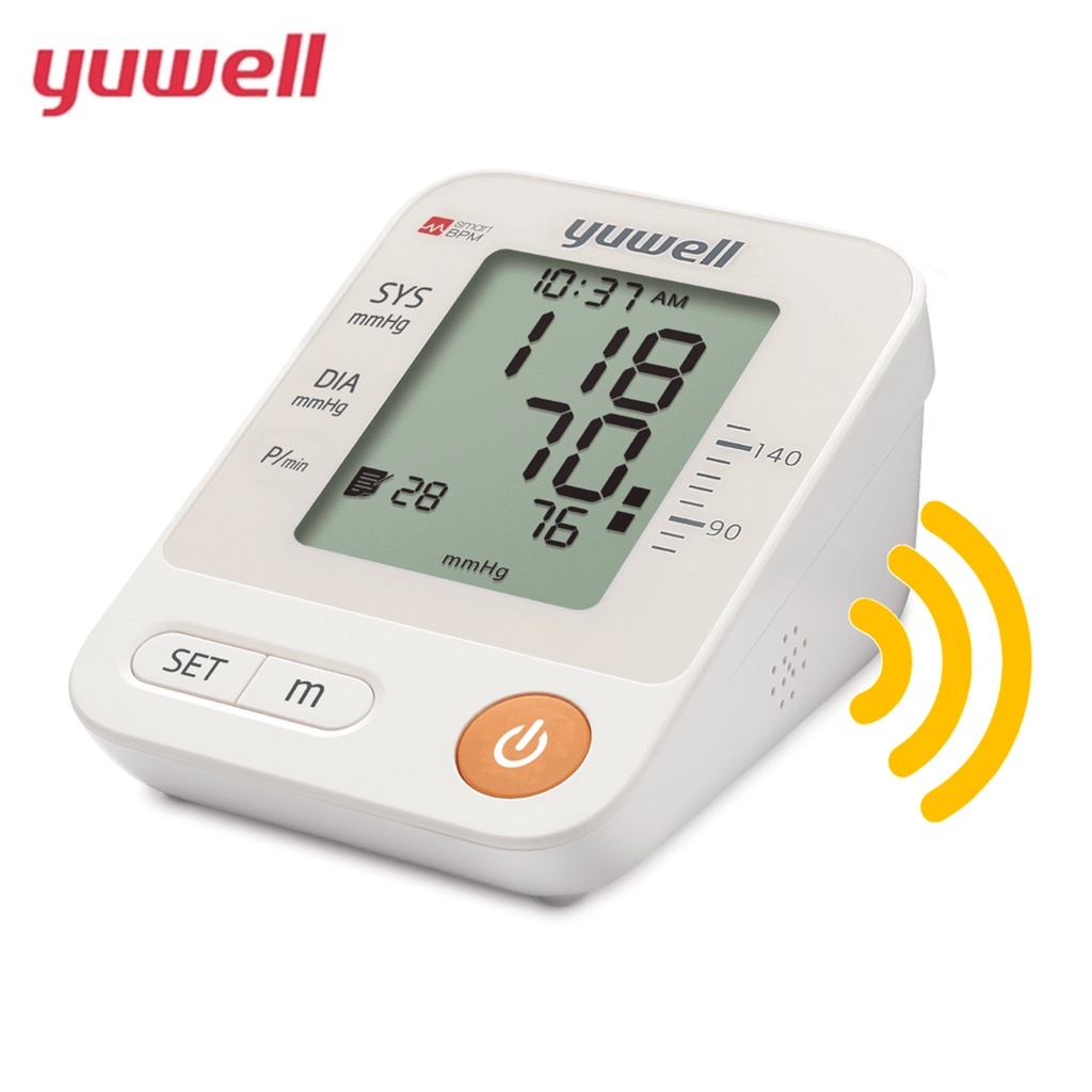 เครื่องวัดความดัน-yuwell-รุ่น-ye650d-รุ่น-next-health-เครื่องวัดความดันพูดได้-มี-adapter