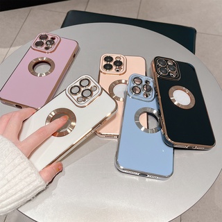 เคสโทรศัพท์มือถือชุบ 6D หรูหรา พร้อมฟิล์มกันรอยเลนส์กล้อง สําหรับ iPhone 11 Pro MAX 12 13 Pro MAX Xr XS MAX