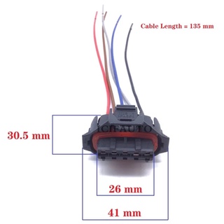 5 Way for Bosch Mass Air Flow Meter Maf Sensor Plug Connector Pigtail Harness 0280218055, 0280218079, 0280218198