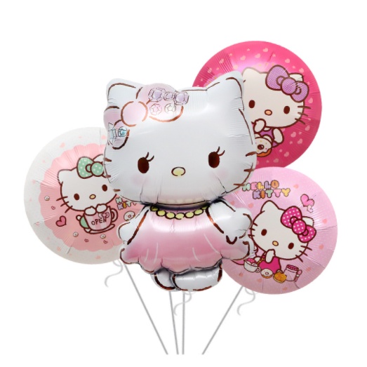 800-003-ลูกโป่ง-ฟอยล์-วันเกิด-การ์ตูน-แมว-คิตตี้-foil-balloon-party-hello-kitty-cartoon-kuromi-my-melody