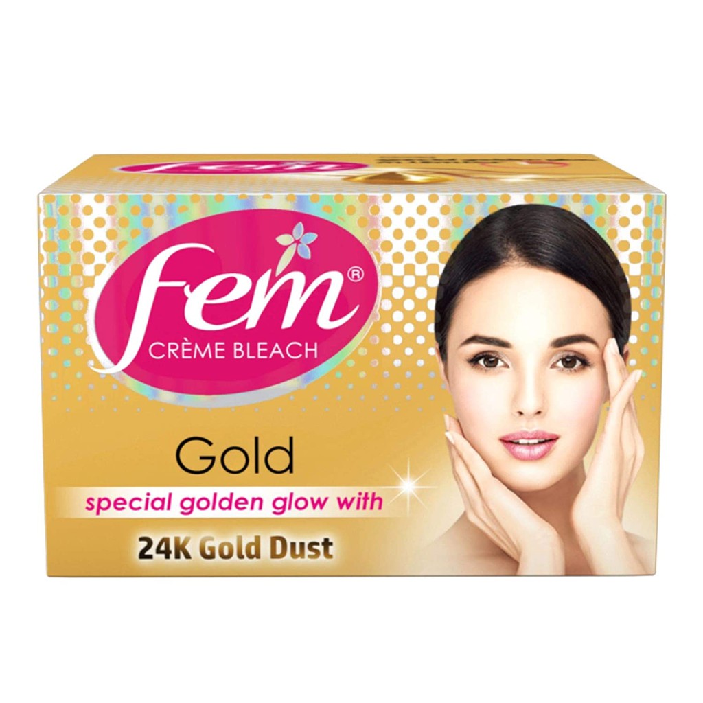 fem-fairness-naturals-gold-skin-bleach-64g-ครีมย้อมหนวด-ย้อมคิ้ว