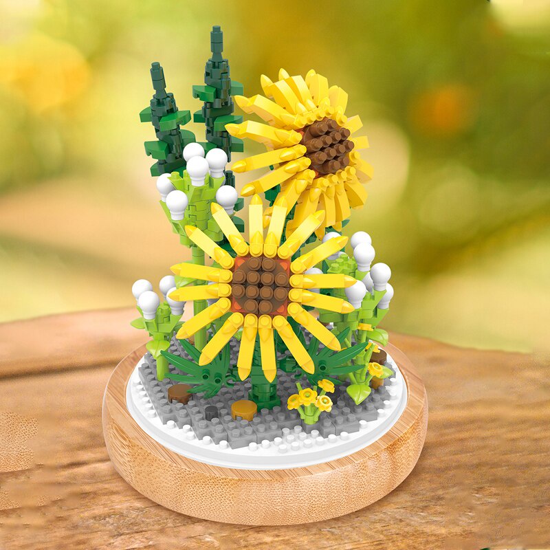 โมเดลบล็อกตัวต่อเลโก้-รูปช่อดอกไม้อมตะ-diy-ของเล่นสําหรับเด็ก-ตกแต่งบ้าน-ของขวัญ-2022