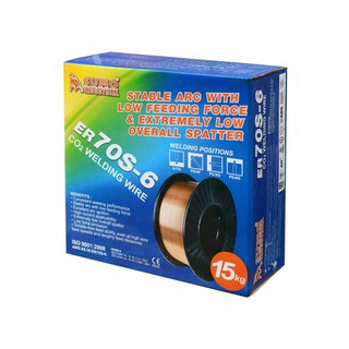 *** 15 กก. ER70S*** ลวดเชื่อม MIG Co2 ER70S-6 SUMO X 15 กก. 0.8 0.9 1.0 1.5 mm. ราคายกม้วน