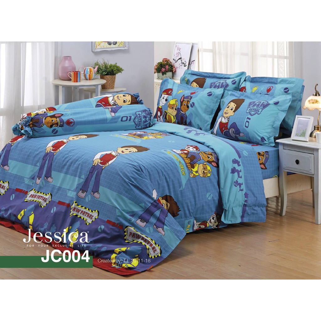 jc004-ผ้าปูที่นอน-ลายการ์ตูน-jessica