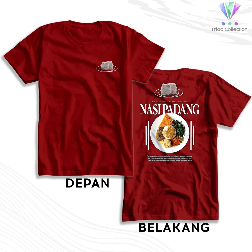 เสื้อยืดโอเวอร์ไซส์เสื้อยืด-พิมพ์ลายอาหารอินโดนีเซีย-padang-rice-เสื้อยืด-พิมพ์ลาย-nusantara-culture-food-distros-3xl