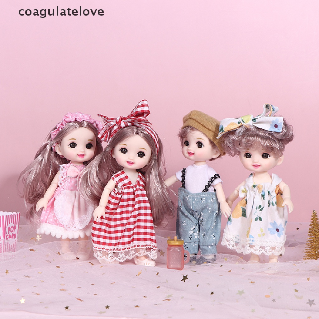 coagulatelove-ใหม่-ตุ๊กตาเด็กผู้หญิง-ขนาดเล็ก-17-ซม-พร้อมข้อต่อขยับได้-13-ข้อต่อ-3d-สําหรับเด็กผู้หญิง-diy