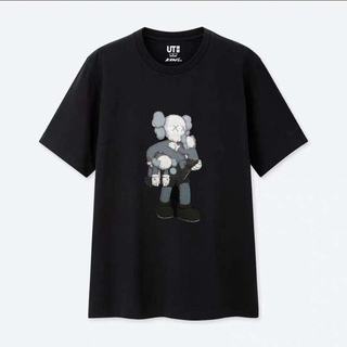 เสื้อยืด ผ้าฝ้าย พิมพ์ลาย KAWS df31ew6W82791 สําหรับผู้ชาย